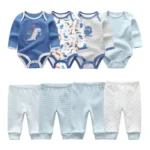 Lot 4 bodys et 4 pantalons pour bébé garçon